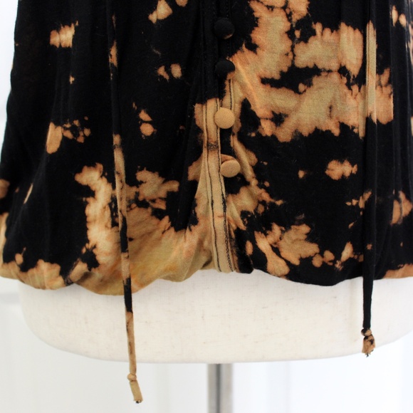 Handmade tie dye Bordeaux for Anthropologie blouse by Hue Revival - Picture 5 of 13